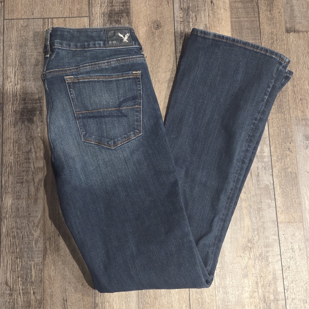 American Eagle Outfitters Dark Blue Bootcut Jeans